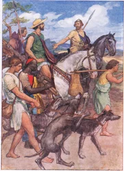 Pelopidas vertrekt naar Thebe, uit Plutarchus